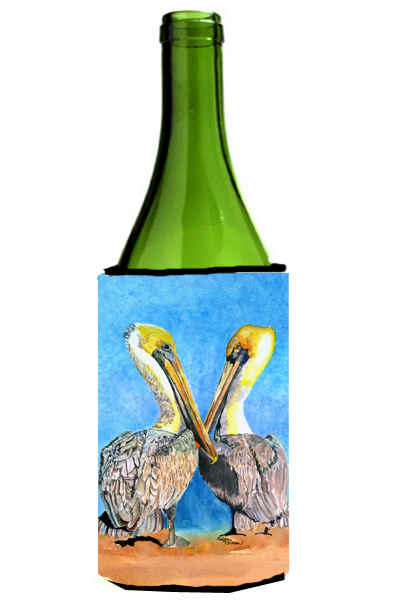 Picture of Carolines Treasures 8539LITERK Pelican Wine bottle sleeve Hugger
