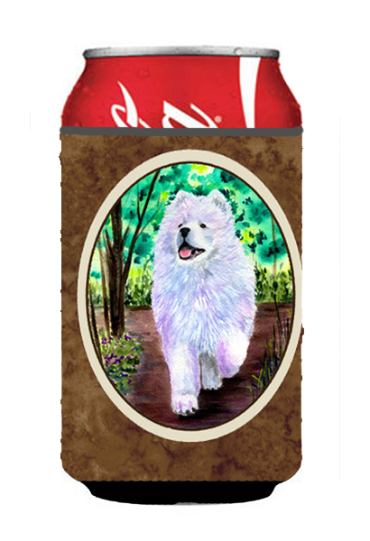 Samoyed Can or bottle sleeve Hugger 12 oz.