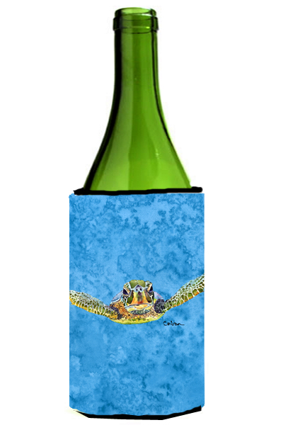Picture of Carolines Treasures 8653LITERK Turtle Coming at you Wine bottle sleeve Hugger 24 oz.