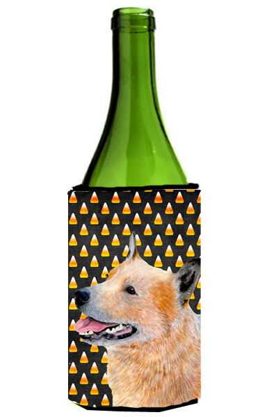 Australian Cattle Dog Candy Corn Halloween Portrait Wine bottle sleeve Hugger 24 oz.