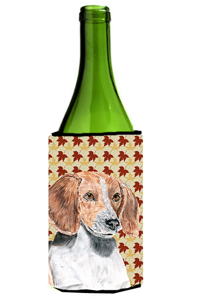 English Foxhound Fall Leaves Wine bottle sleeve Hugger 24 oz.