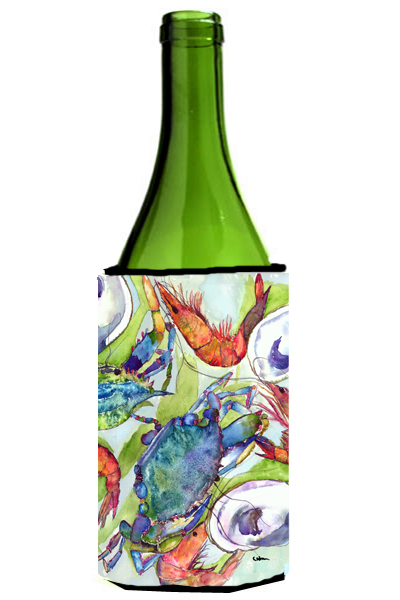 Picture of Carolines Treasures 8547LITERK Fish Dolphin Mahi Mahi Wine bottle sleeve Hugger 24 oz.