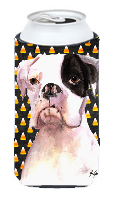 Cooper Candy Corn Boxer Halloween Tall Boy bottle sleeve Hugger 22 to 24 oz.