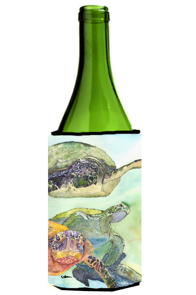 Picture of Carolines Treasures 8549LITERK Turtle Loggerhead Wine bottle sleeve Hugger 24 oz.