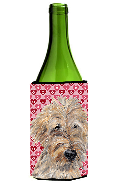 Goldendoodle Valentines Love Wine bottle sleeve Hugger 24 oz.