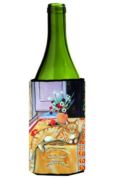 Picture of Carolines Treasures 7079LITERK Cat Wine bottle sleeve Hugger - 24 oz.