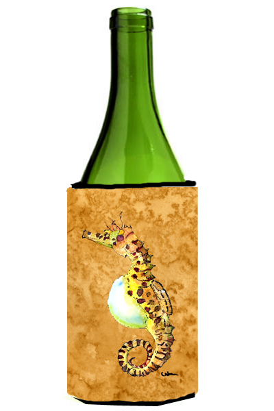 Picture of Carolines Treasures 8640LITERK Male Seahorse Wine bottle sleeve Hugger - 24 oz.