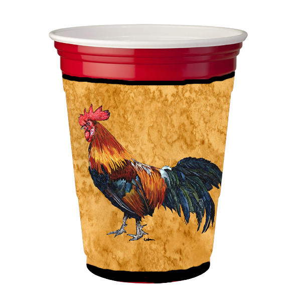 Bird - Rooster Red Solo Cup bottle sleeve Hugger - 16 To 22 oz.