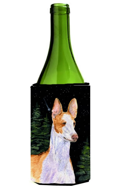 Starry Night Ibizan Hound Wine bottle sleeve Hugger - 24 oz.