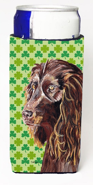 Boykin Spaniel St Patricks Irish Michelob Ultra bottle sleeves For Slim Cans - 12 oz.