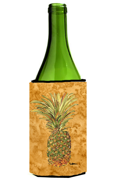 Picture of Carolines Treasures 8654LITERK Pineapple Wine bottle sleeve Hugger - 24 oz.