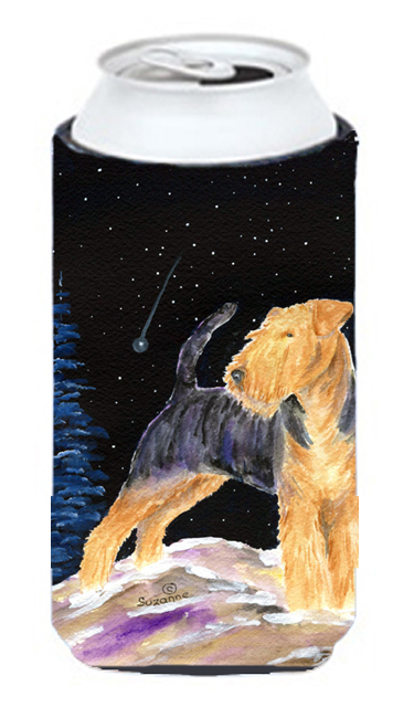 Starry Night Welsh Terrier Tall Boy bottle sleeve Hugger - 22 To 24 oz.