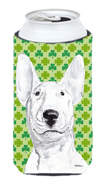 Bull Terrier St Patricks Irish Tall Boy bottle sleeve Hugger - 22 To 24 oz.