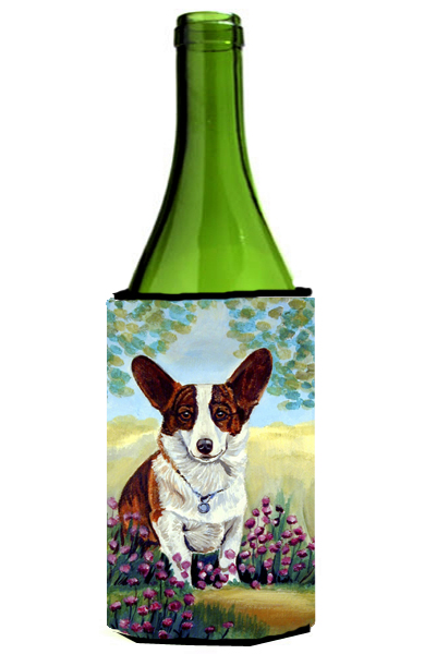 Picture of Carolines Treasures 7088LITERK Cardigan Corgi Wine bottle sleeve Hugger - 24 oz.