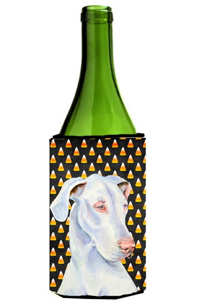 Great Dane Candy Corn Halloween Portrait Wine bottle sleeve Hugger - 24 oz.
