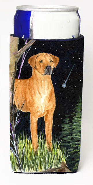 Starry Night Rhodesian Ridgeback Michelob Ultra bottle sleeves For Slim Cans - 12 oz.