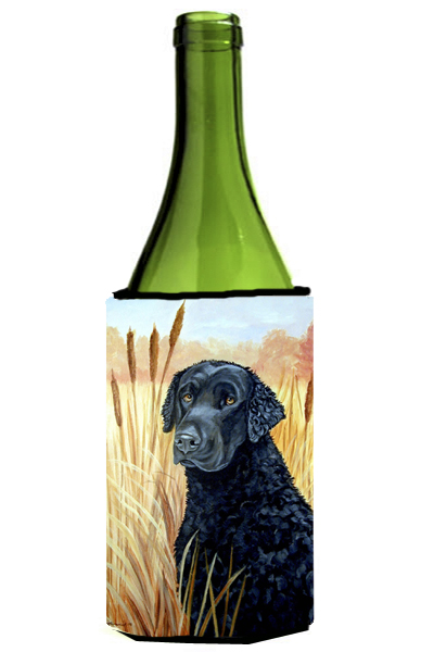 Picture of Carolines Treasures 7097LITERK Curly Coated Retriever Wine bottle sleeve Hugger - 24 oz.