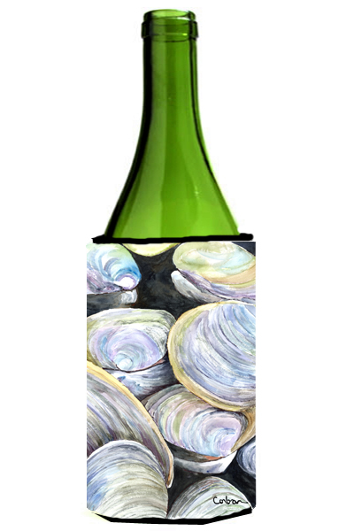 Clam Quahog Shells Wine bottle sleeve Hugger - 24 oz.