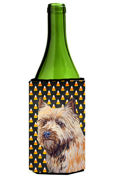 Cairn Terrier Candy Corn Halloween Portrait Wine bottle sleeve Hugger - 24 oz.