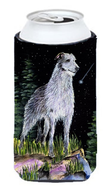 Starry Night Scottish Deerhound Tall Boy bottle sleeve Hugger - 22 To 24 oz.