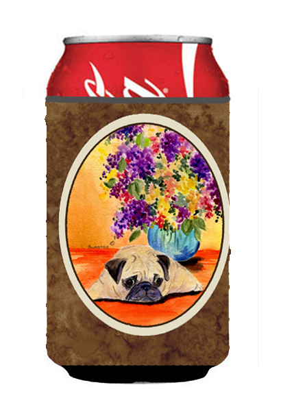 SS8294CC Pug Can Or bottle sleeve Hugger - 12 oz.