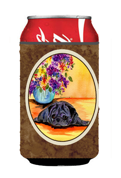 Pug Can Or bottle sleeve Hugger - 12 oz.
