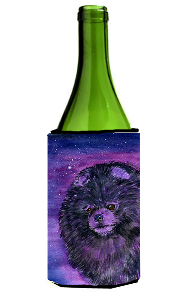 Starry Night Pomeranian Wine bottle sleeve Hugger - 24 oz.