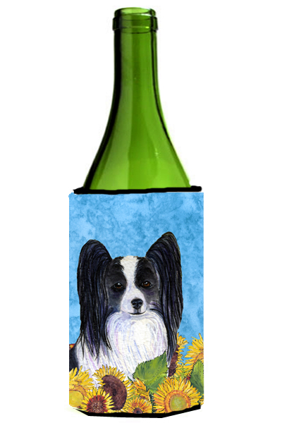 Papillon In Summer Flowers Wine bottle sleeve Hugger - 24 oz.