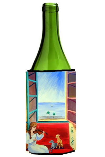 Picture of Carolines Treasures 7126LITERK Italian Greyhounds And Violinist Wine bottle sleeve Hugger - 24 oz.