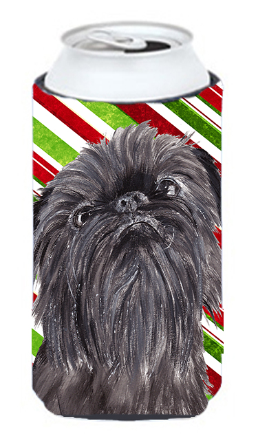 SC9615TBC Brussels Griffon Candy Cane Christmas Tall Boy bottle sleeve Hugger - 22 To 24 oz.