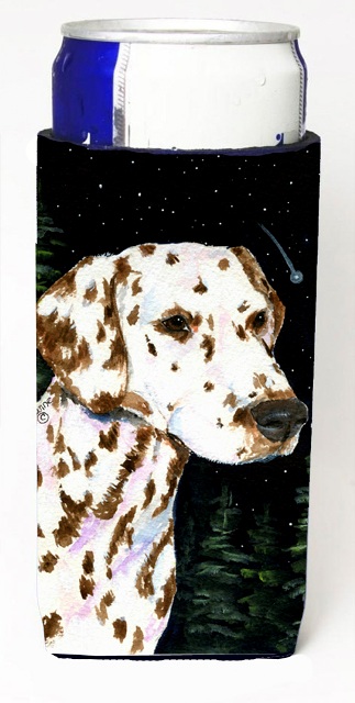 Starry Night Dalmatian Michelob Ultra bottle sleeves For Slim Cans - 12 oz.
