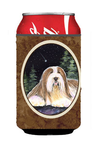 Starry Night Bearded Collie Can Or bottle sleeve Hugger - 12 oz.
