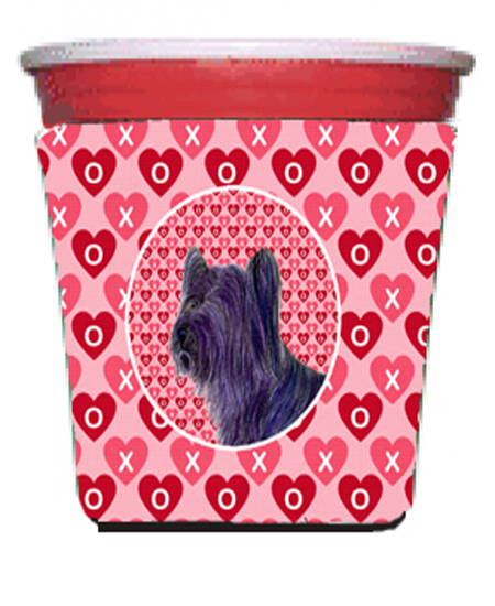Skye Terrier Red Solo Cup bottle sleeve Hugger - 16 To 22 oz.