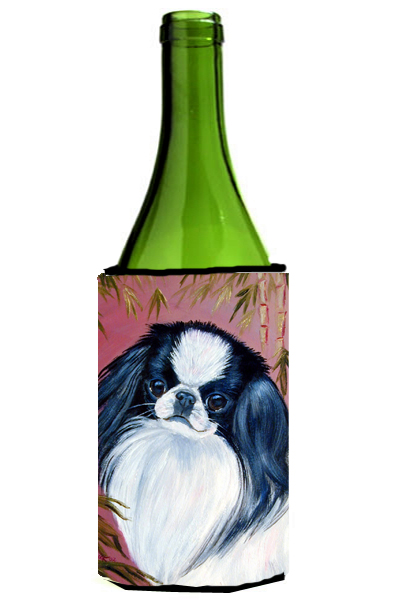 Picture of Carolines Treasures 7149LITERK Japanese Chin Wine bottle sleeve Hugger - 24 oz.