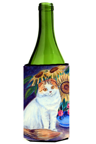 Picture of Carolines Treasures 7153LITERK Cat Wine bottle sleeve Hugger - 24 oz.