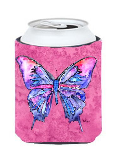 Picture of Carolines Treasures 8859CC Butterfly On Pink Can Or bottle sleeve Hugger - 12 oz.