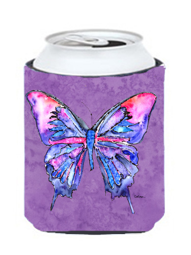 Picture of Carolines Treasures 8860CC Butterfly On Purple Can Or bottle sleeve Hugger - 12 oz.