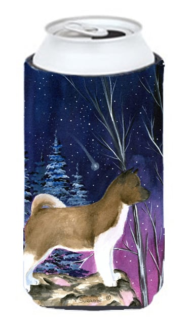 Starry Night Akita Tall Boy bottle sleeve Hugger - 22 To 24 oz.