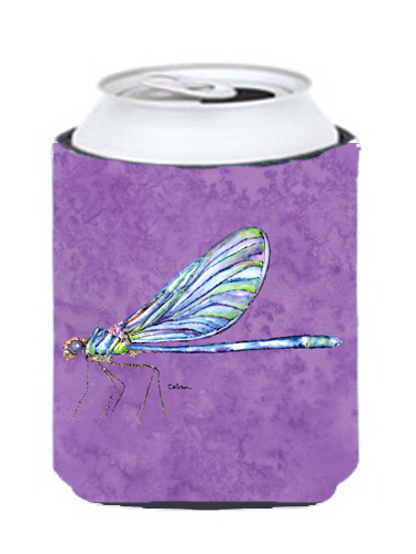 Picture of Carolines Treasures 8865CC Dragonfly On Purple Can Or bottle sleeve Hugger - 12 oz.