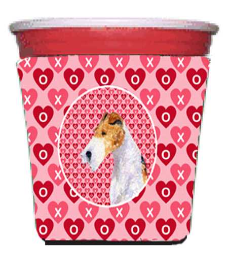 Fox Terrier Red Solo Cup bottle sleeve Hugger - 16 To 22 oz.
