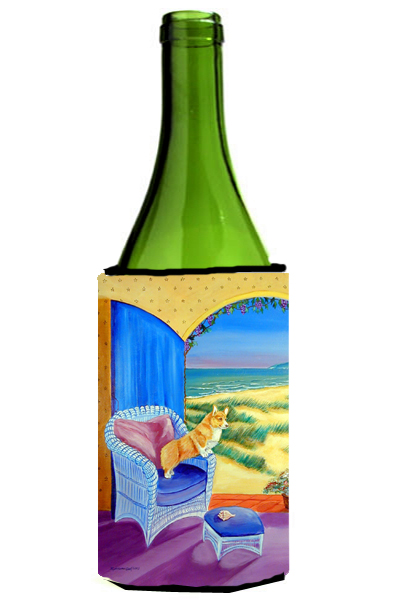 Picture of Carolines Treasures 7184LITERK Corgi Wine bottle sleeve Hugger - 24 oz.