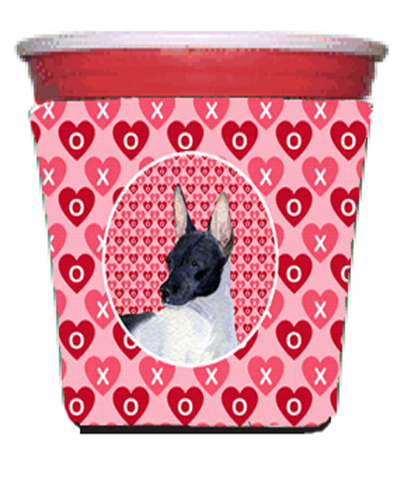 Rat Terrier Red Solo Cup bottle sleeve Hugger - 16 To 22 oz.