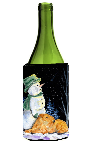 Snowman With Lakeland Terrier Wine bottle sleeve Hugger - 24 oz.