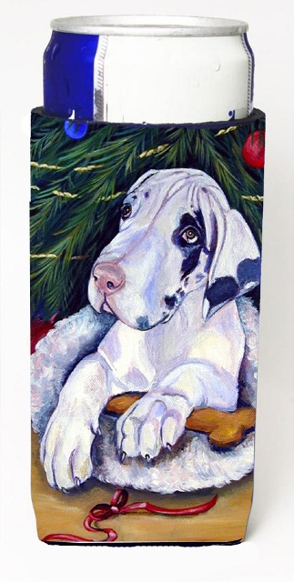 Christmas Tree With Harlequin Great Dane Michelob Ultra bottle sleeves For Slim Cans - 12 oz.