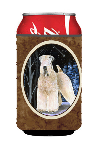 Starry Night Wheaten Terrier Soft Coated Can Or bottle sleeve Hugger - 12 oz.