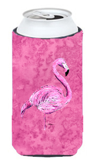 Flamingo On Pink Tall Boy bottle sleeve Hugger - 22 To 24 oz.