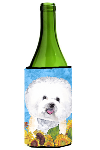 Bichon Frise Wine bottle sleeve Hugger - 24 oz.