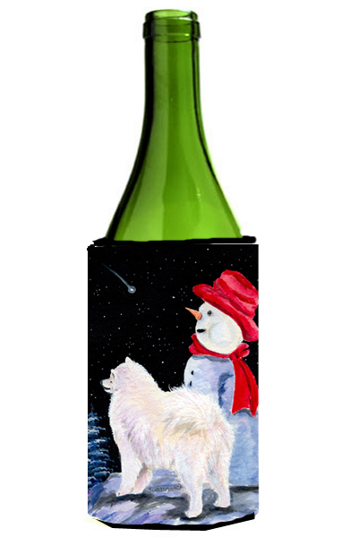 Samoyed Wine bottle sleeve Hugger - 24 oz.