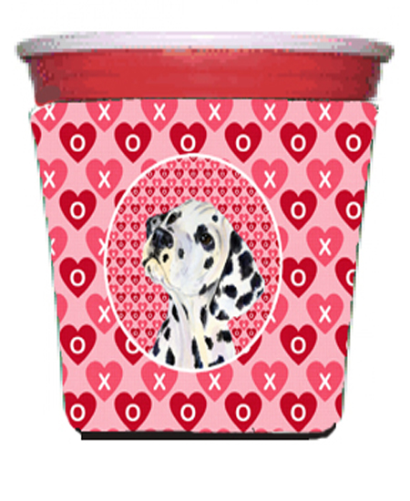 Dalmatian Red Solo Cup bottle sleeve Hugger - 16 To 22 oz.