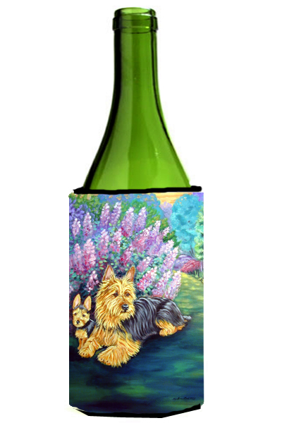 Picture of Carolines Treasures 7209LITERK Australian Terrier And Puppy Wine bottle sleeve Hugger - 24 oz.